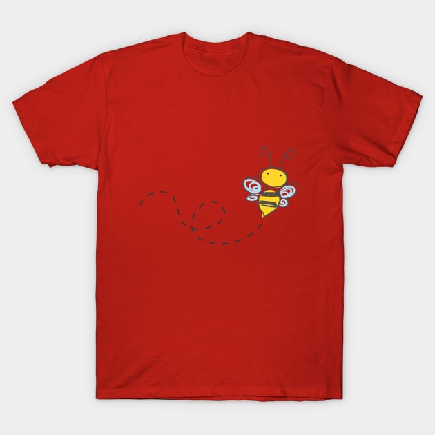 Bee Sketch T-Shirt by holidaystore